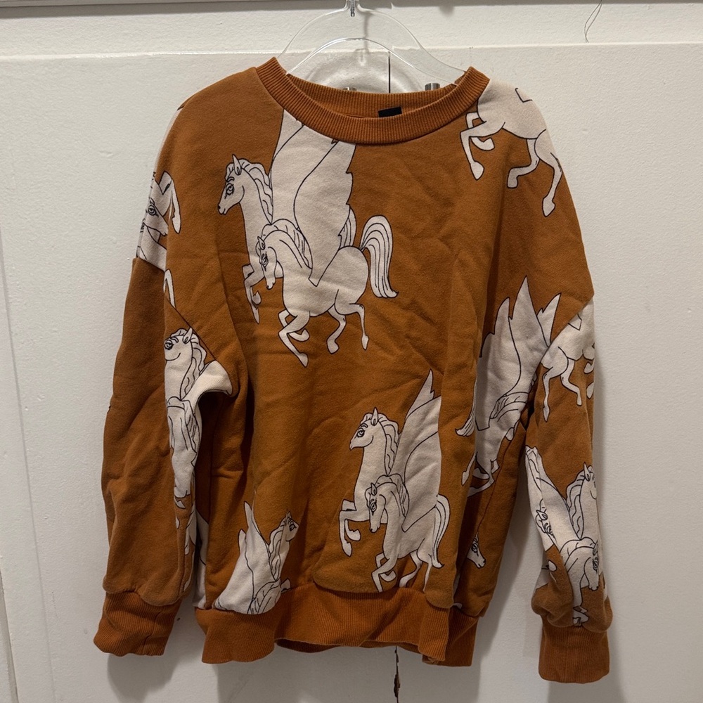 Mini Rodini Brown Pegasus Crewneck Set